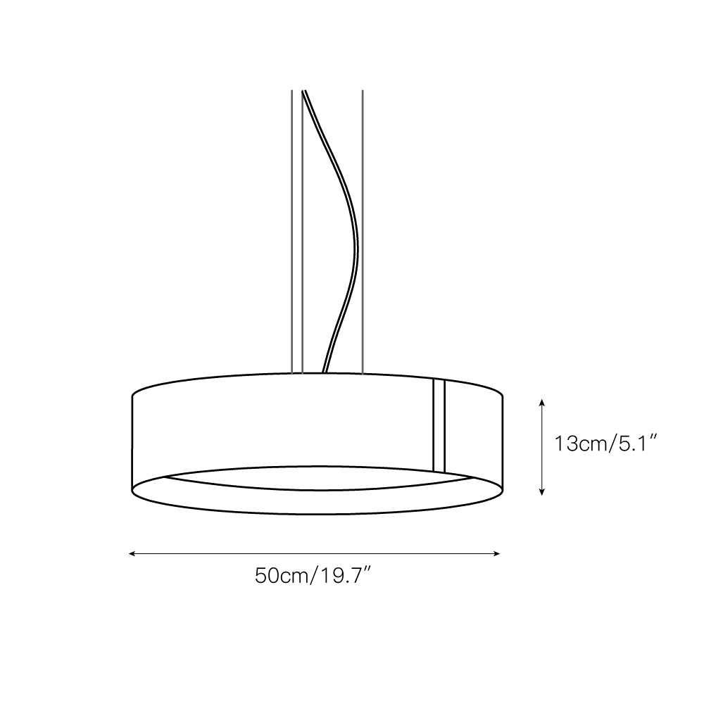 Lampe à suspension en feutre