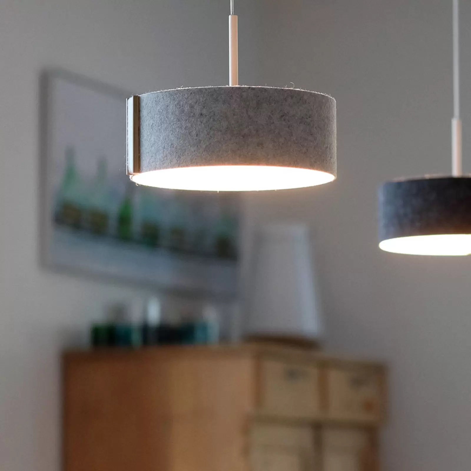 Felt Pendant Light