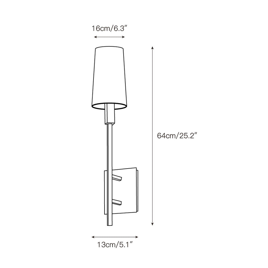 Fenwick Wall Lamp – detail 3 — Dimension drawings 1