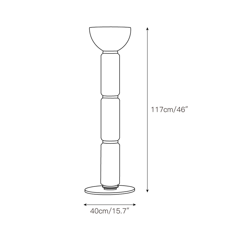 Ficupala Floor Lamp – detail 3 — Dimension drawings 1