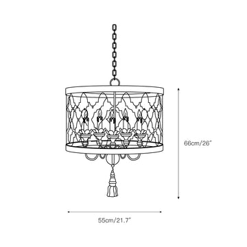Fiesole Drum Chandelier – detail 3 — Dimension drawings 1