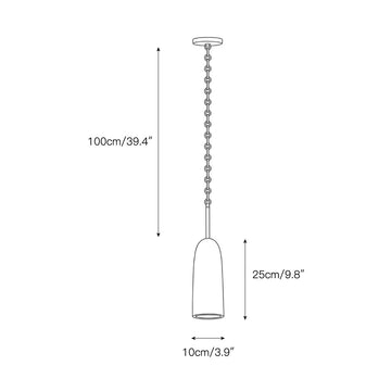 Figure Spanish Chain Alabaster Chandelier — Dimension drawings 1