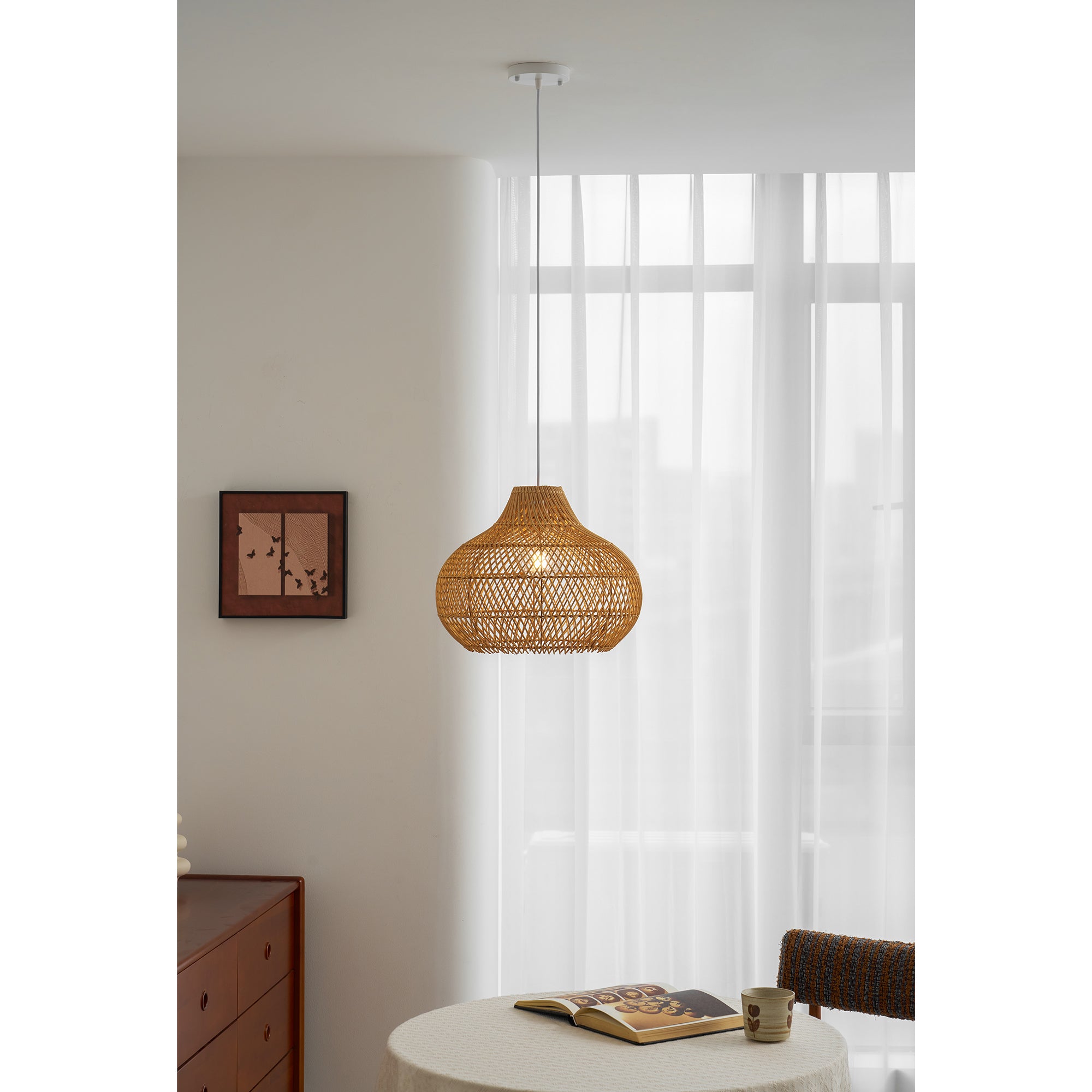 Fijia Rattan Pendant Lamp