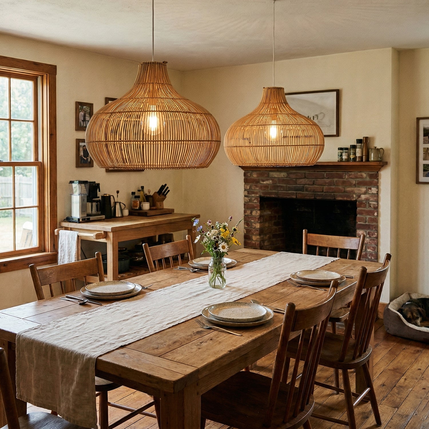 Fijia Rattan Pendant Lamp