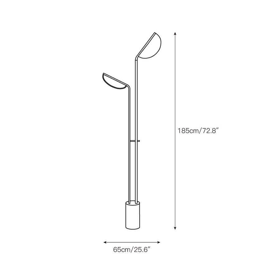 Filo Floor Lamp – detail 8 — Dimension drawings 1