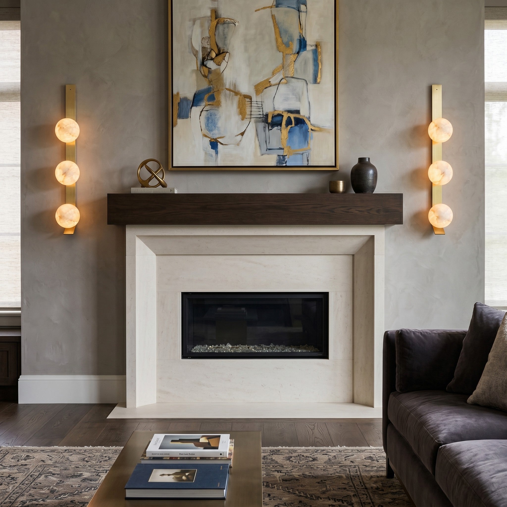 Fizi Alabaster Wall Sconce