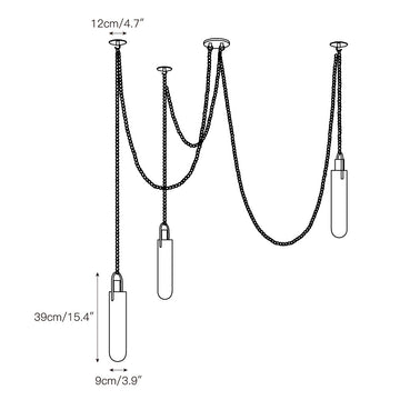 Flint Alabaster Pendant Lamp – detail 4 — Dimension drawings 2