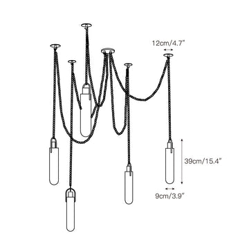 Flint Alabaster Pendant Lamp – detail 5 — Dimension drawings 3