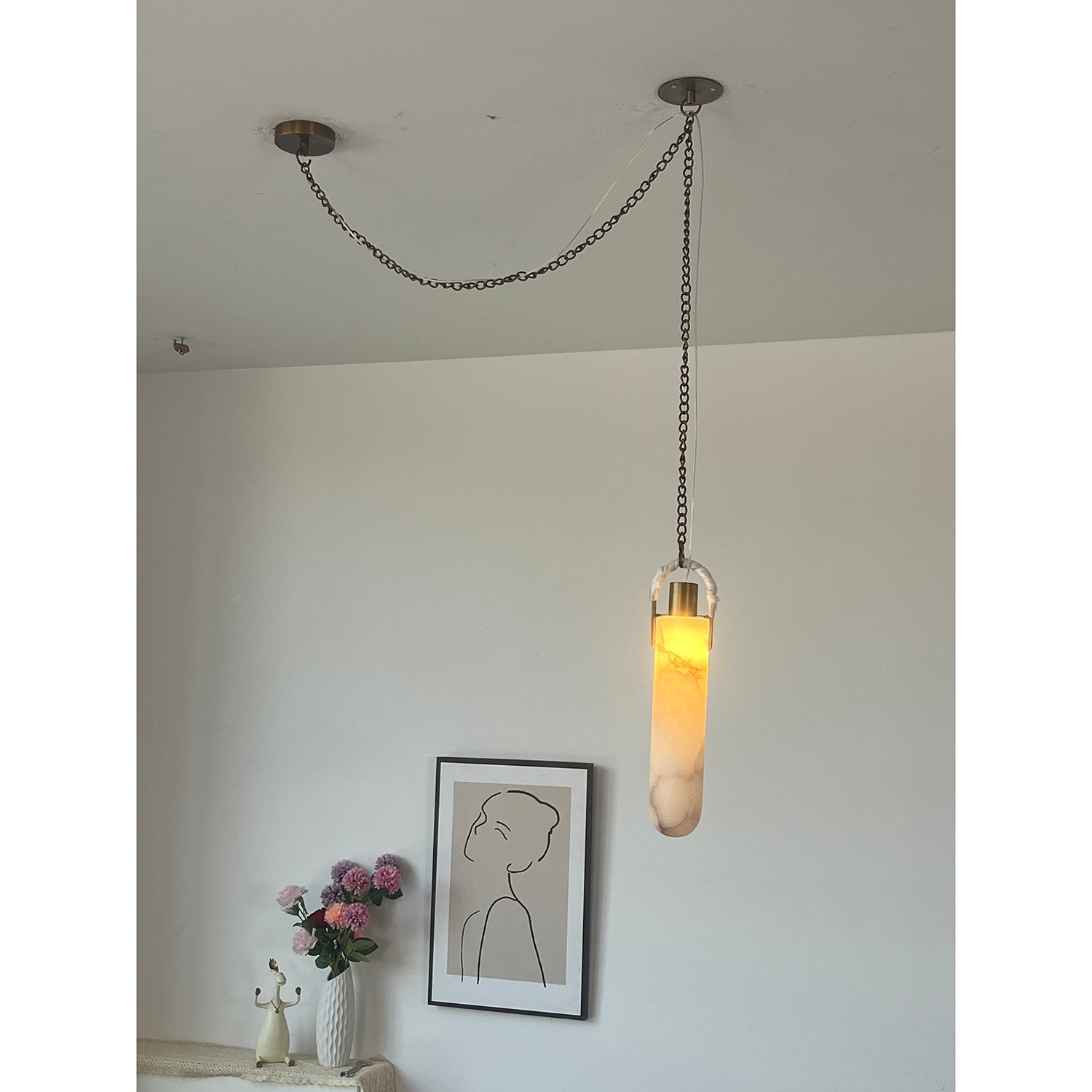 Flint Alabaster Pendant Lamp