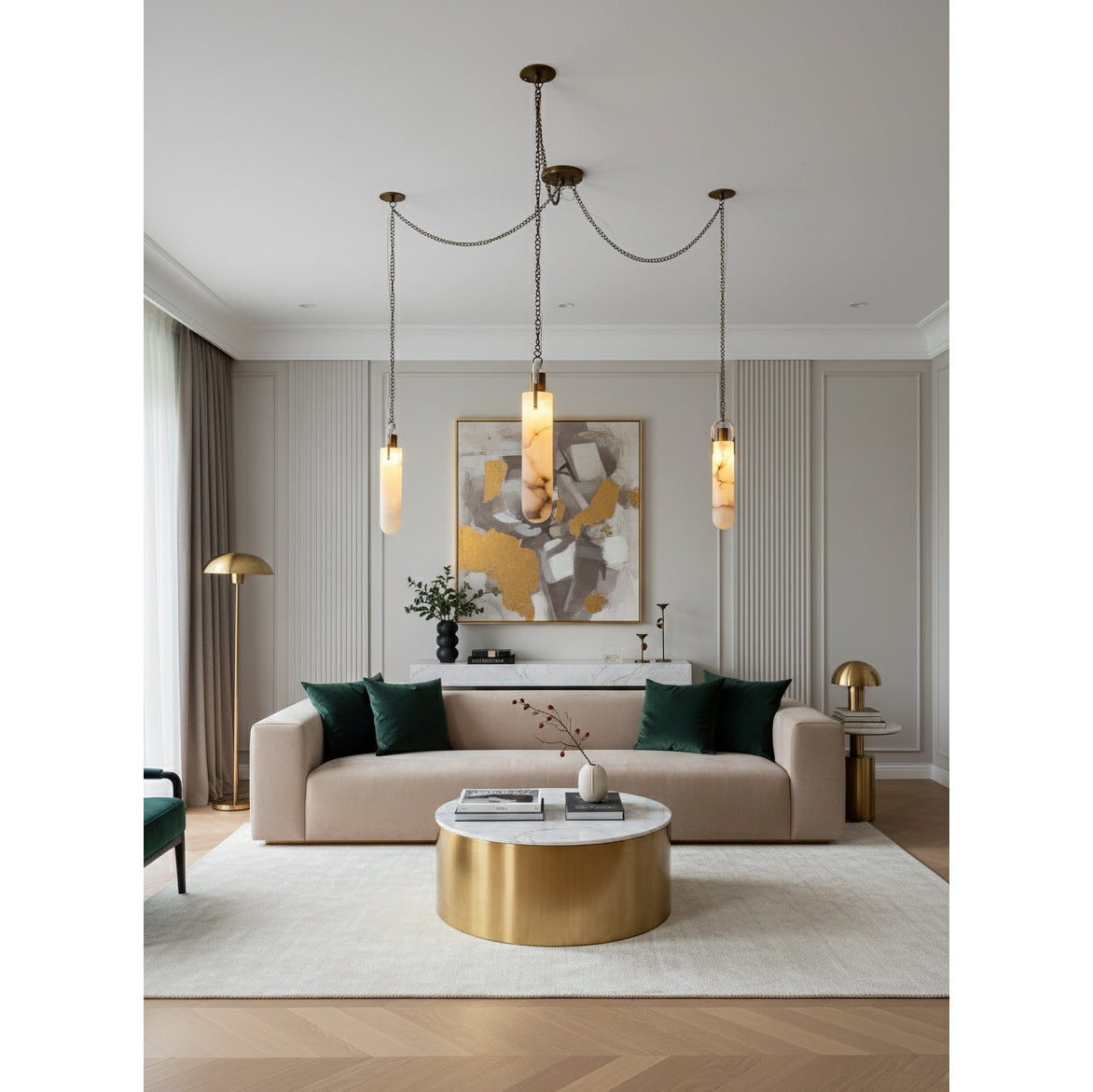 Flint Alabaster Pendant Lamp