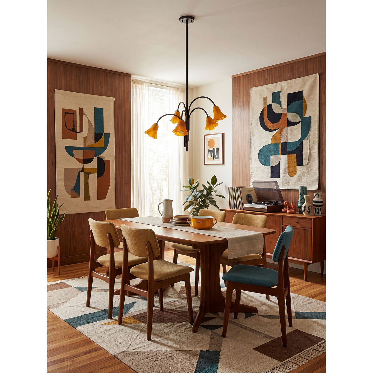 Flora Glass Chandelier