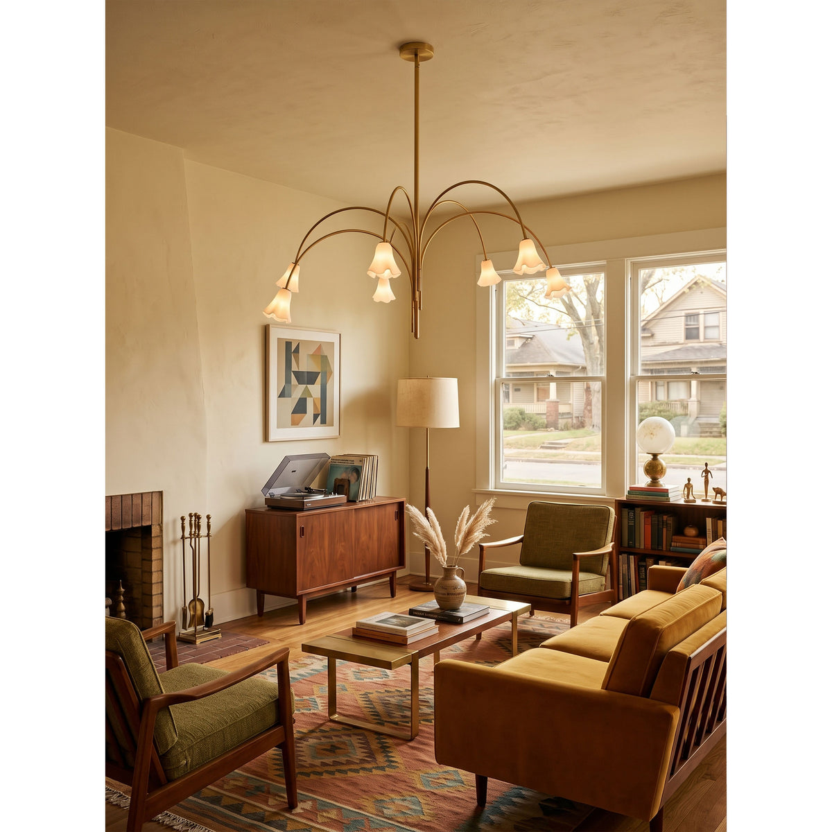 Flora Glass Chandelier