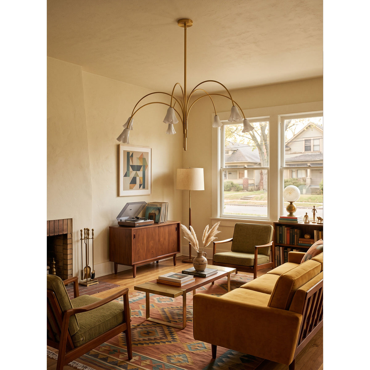 Flora Glass Chandelier