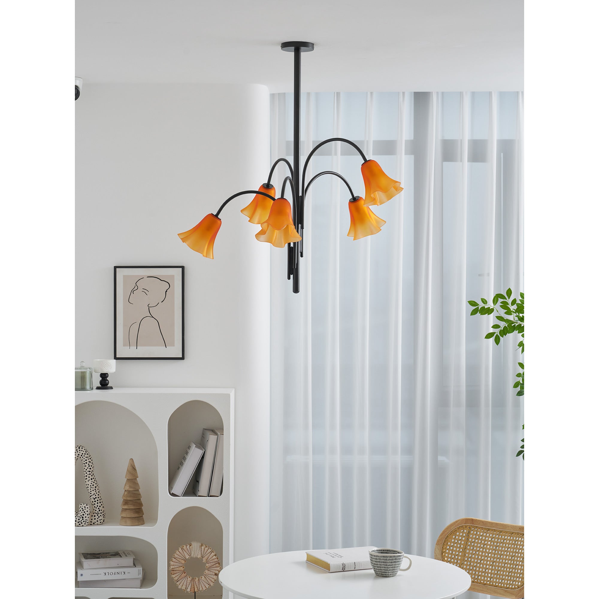 Flora Glass Chandelier