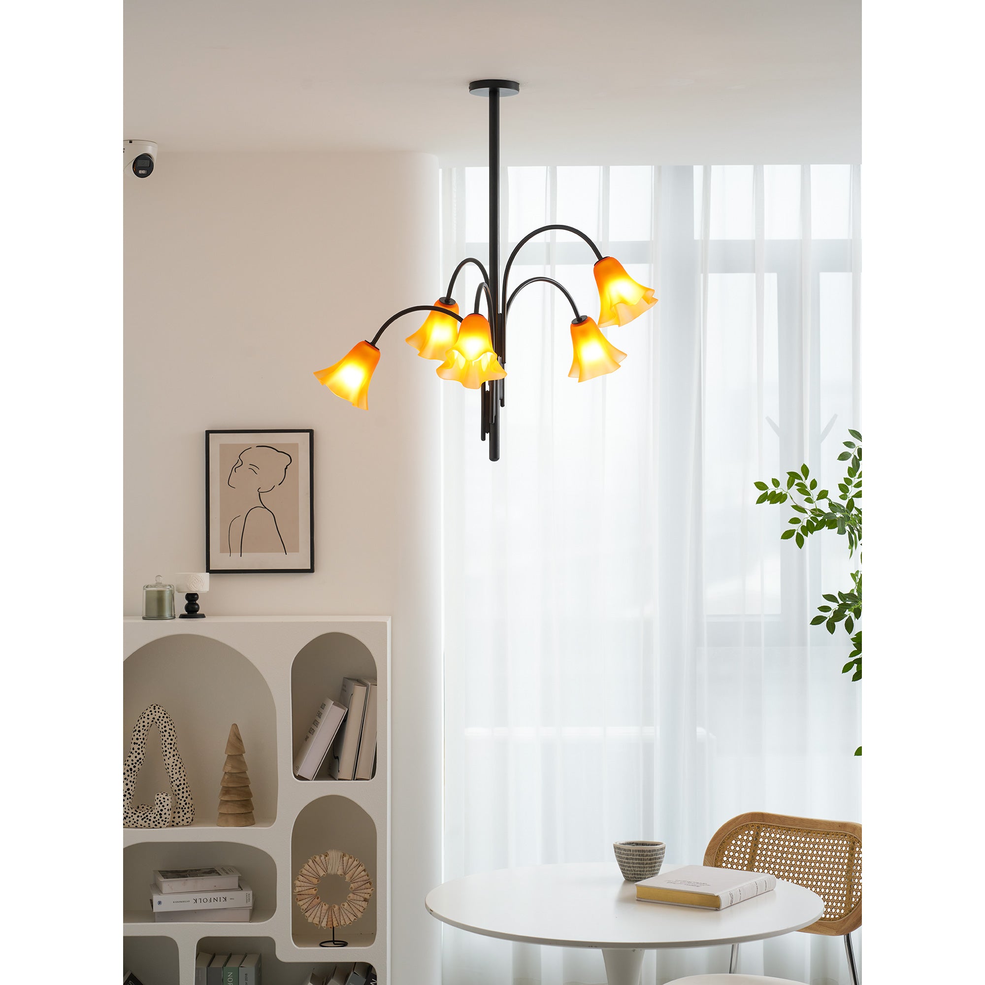 Flora Glass Chandelier