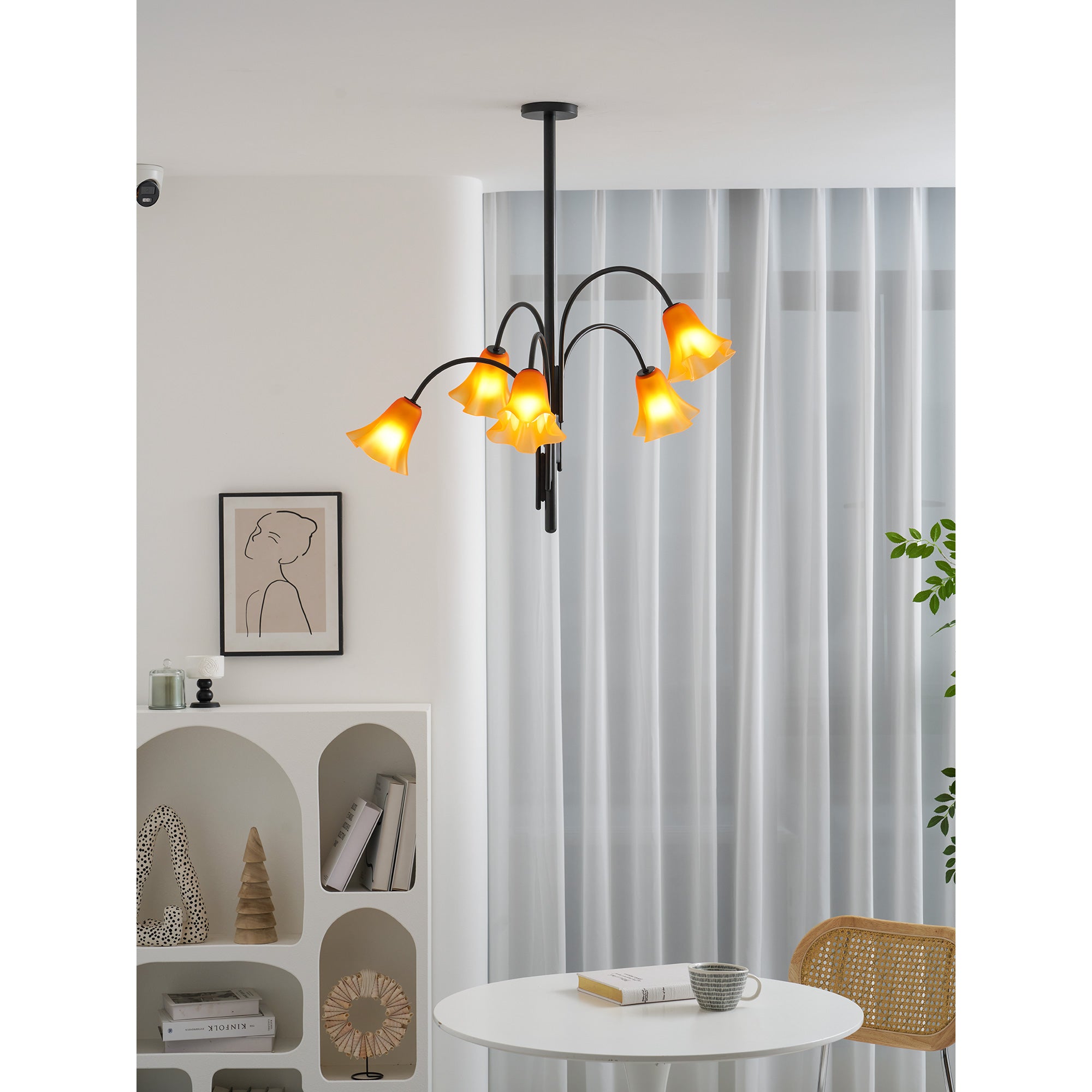 Flora Glass Chandelier