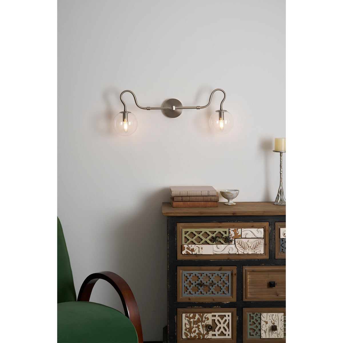 Aplique Mural Doble Floren