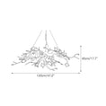 Load image into Gallery viewer, Flower Bloom Branch Brass Chandelier – detail 4
