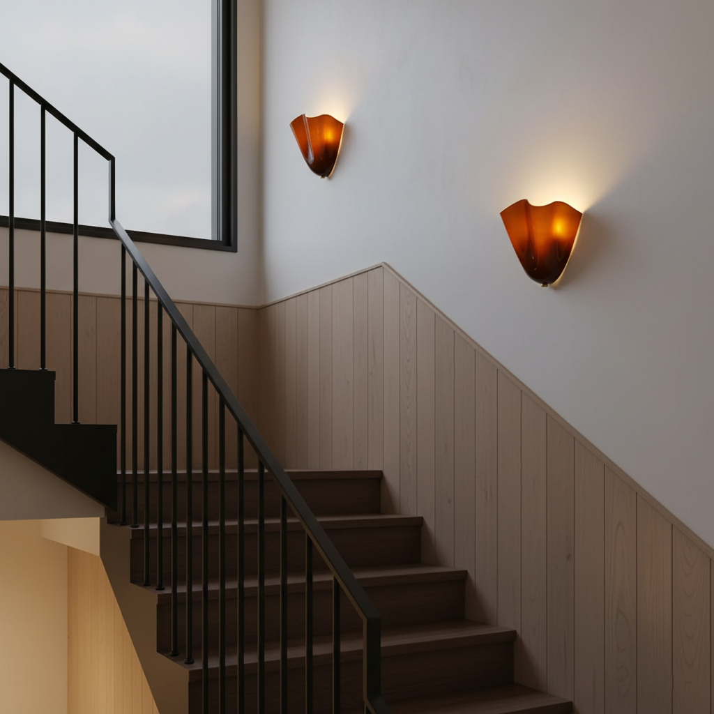 Flower Glass Wall Lamp