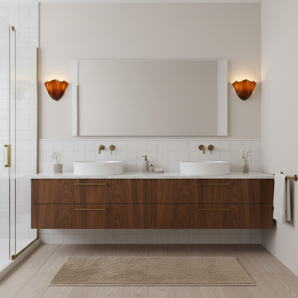 Flower Glass Wall Lamp