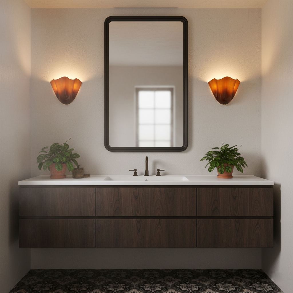 Flower Glass Wall Lamp