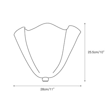 Flower Glass Wall Lamp – detail 3 — Dimension drawings 1