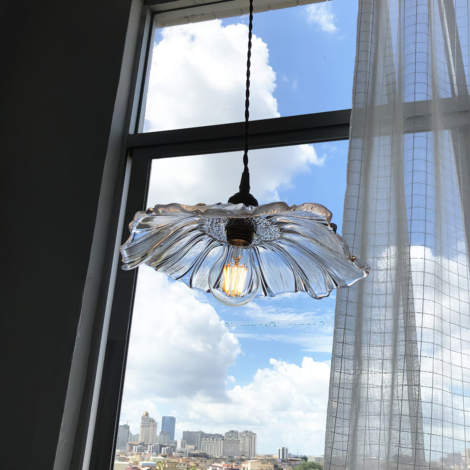 Flower Glass Pendant Lamp