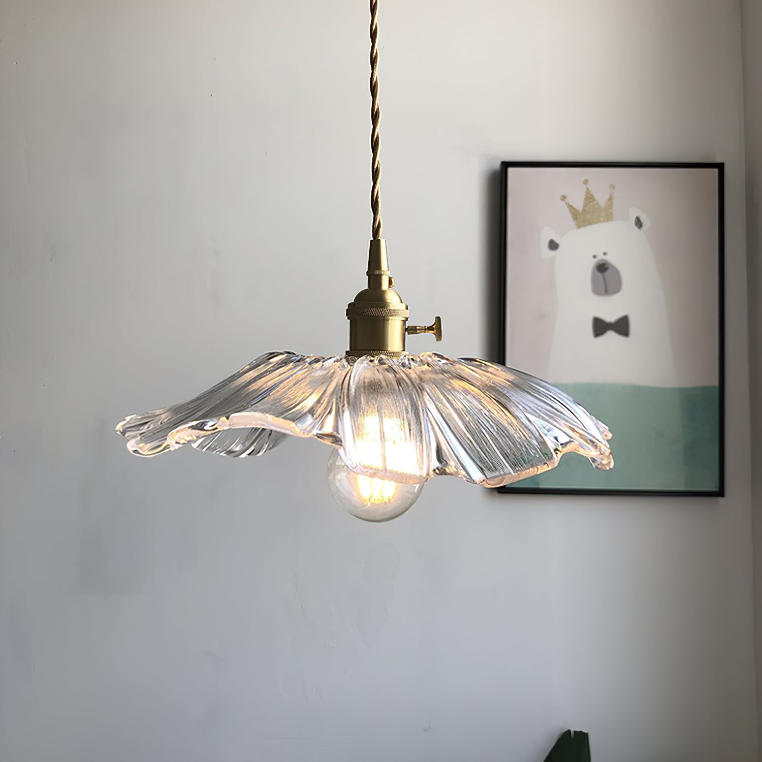 Flower Glass Pendant Lamp