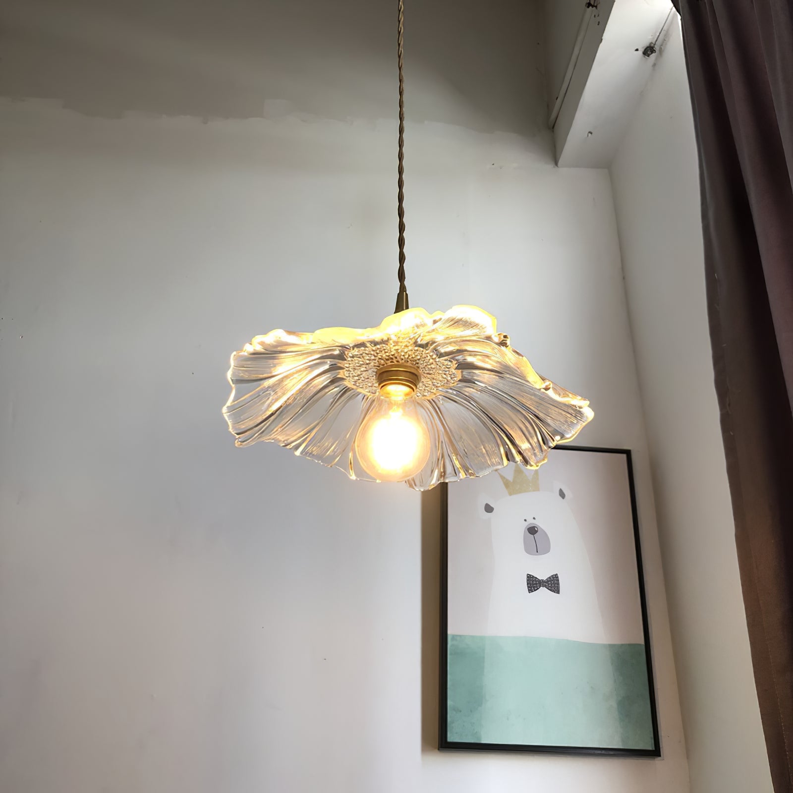 Flower Glass Pendant Lamp