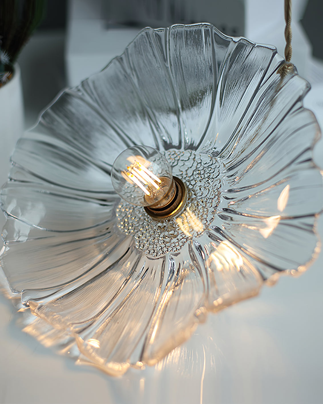 Flower Glass Pendant Lamp