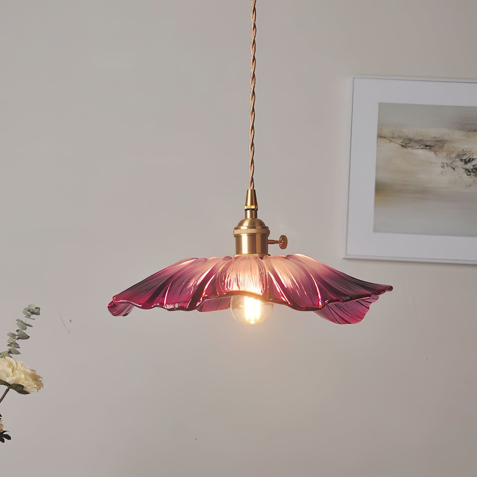 Flower Glass Pendant Lamp