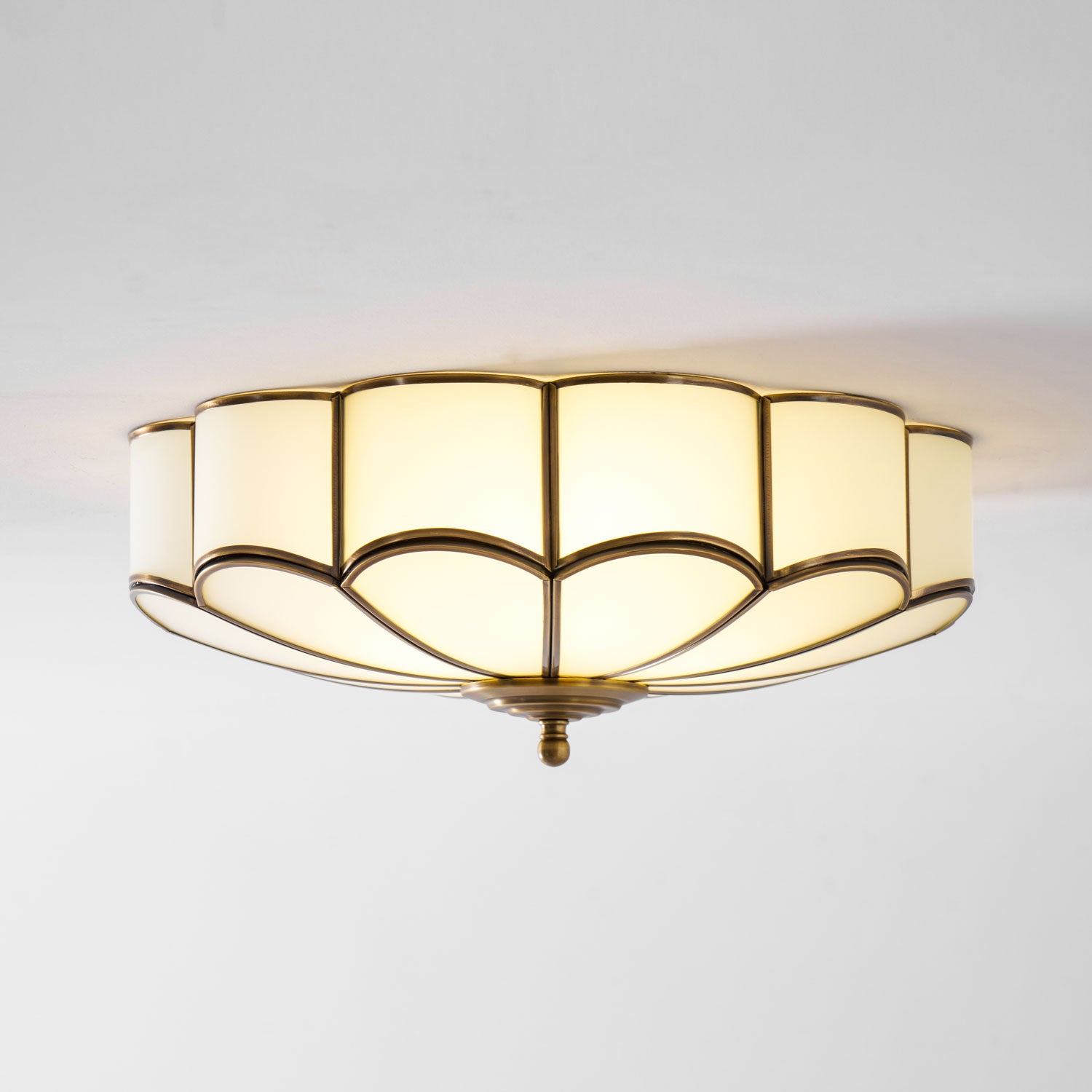 Flower Shape Glass Ceiling Lamp