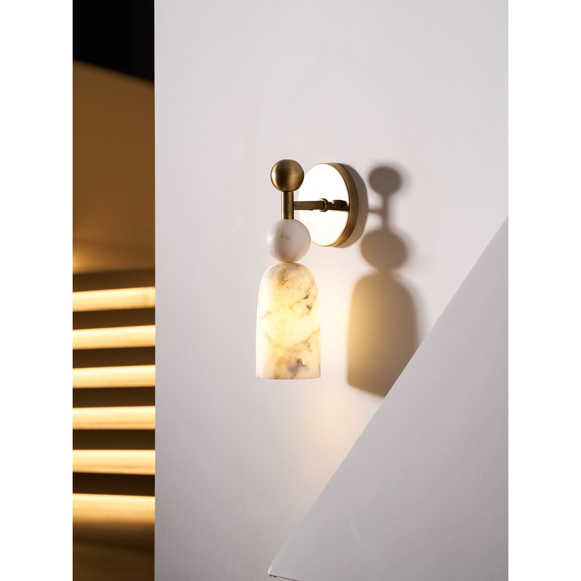 Flume Alabaster Wall Lamp