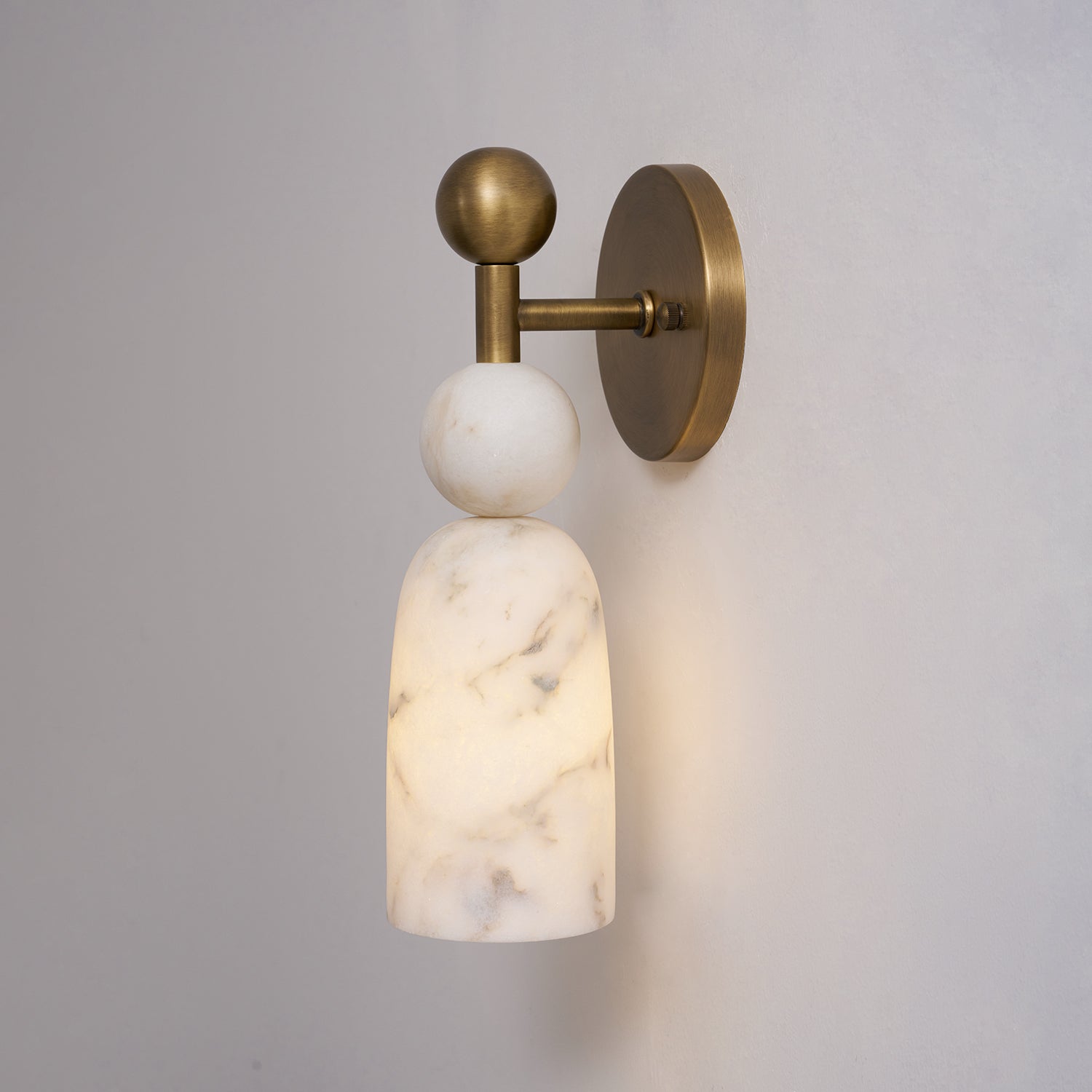 Flume Alabaster Wall Lamp
