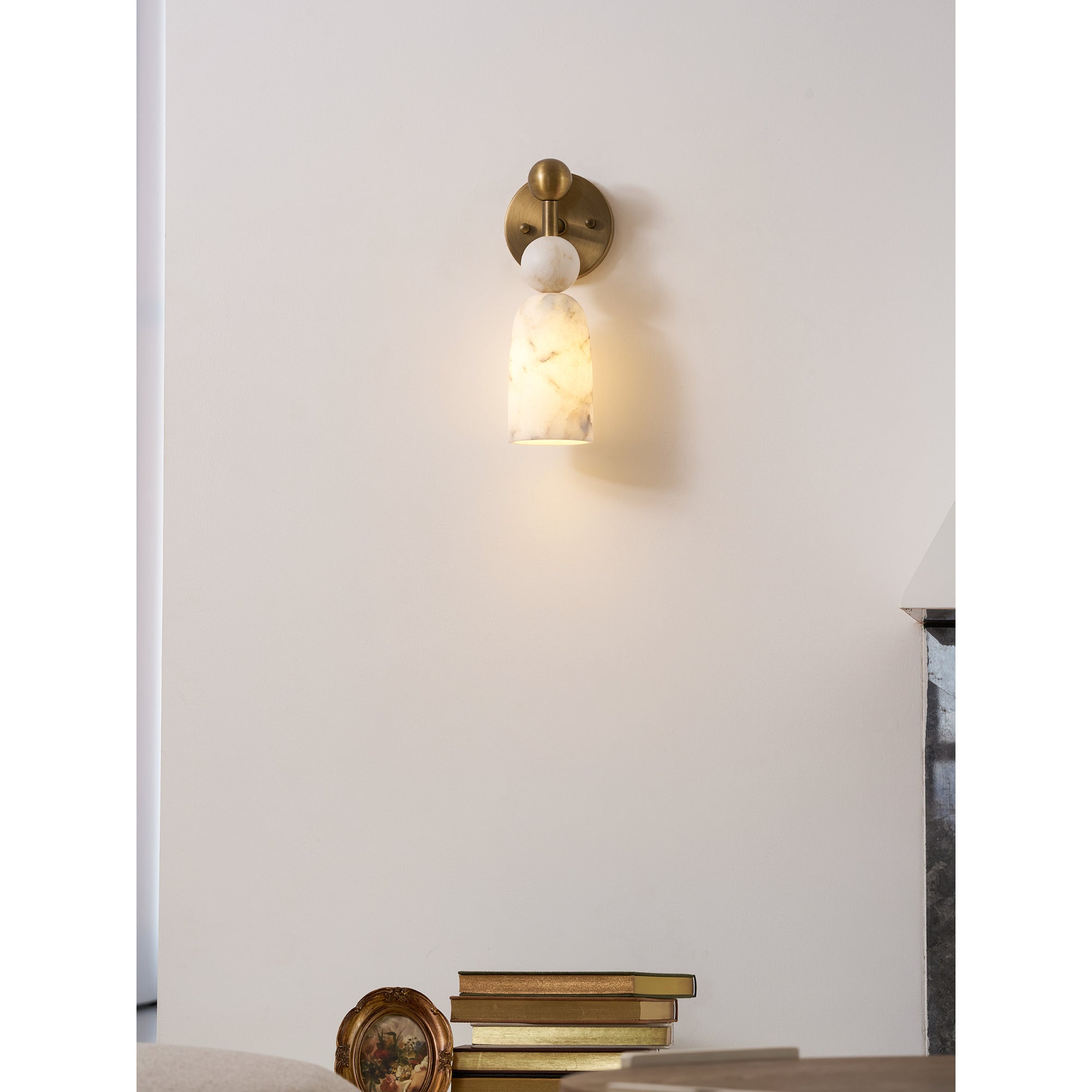 Flume Alabaster Wall Lamp