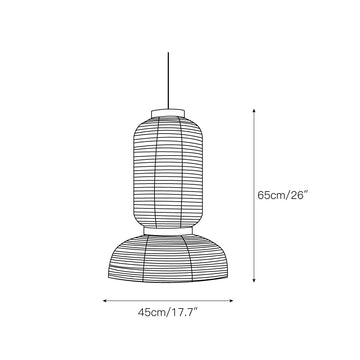 Formakami Pendant Lamp – detail 4 — Dimension drawings 2