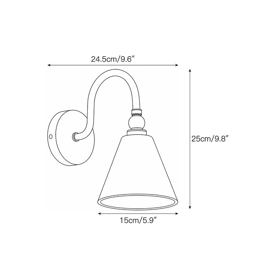 Forna Alabaster Wall Sconce – detail 3 — Dimension drawings 1