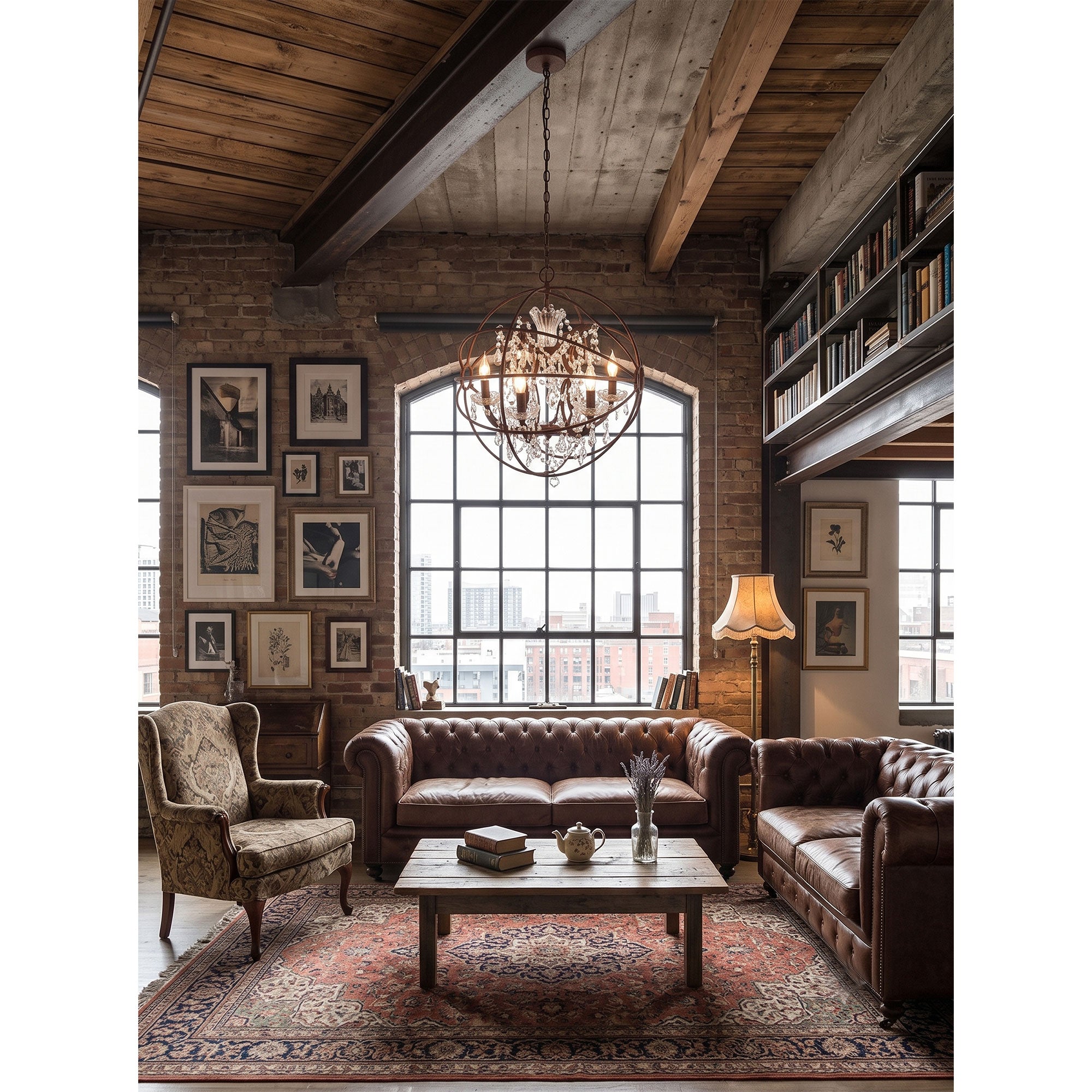 Foucault Single Orb Pendant Lamp