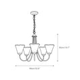 Load image into Gallery viewer, Franklin Amber Chandelier
