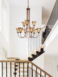 Load image into Gallery viewer, Franklin Amber Chandelier
