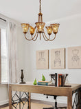 Load image into Gallery viewer, Franklin Amber Chandelier
