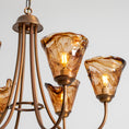 Charger l'image dans la visionneuse de la galerie, Lustre Franklin Ambre
