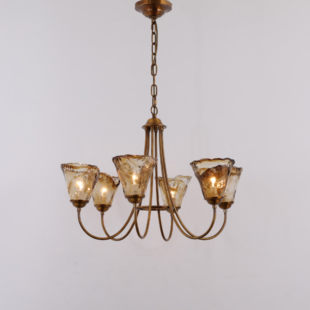 Franklin Amber Chandelier