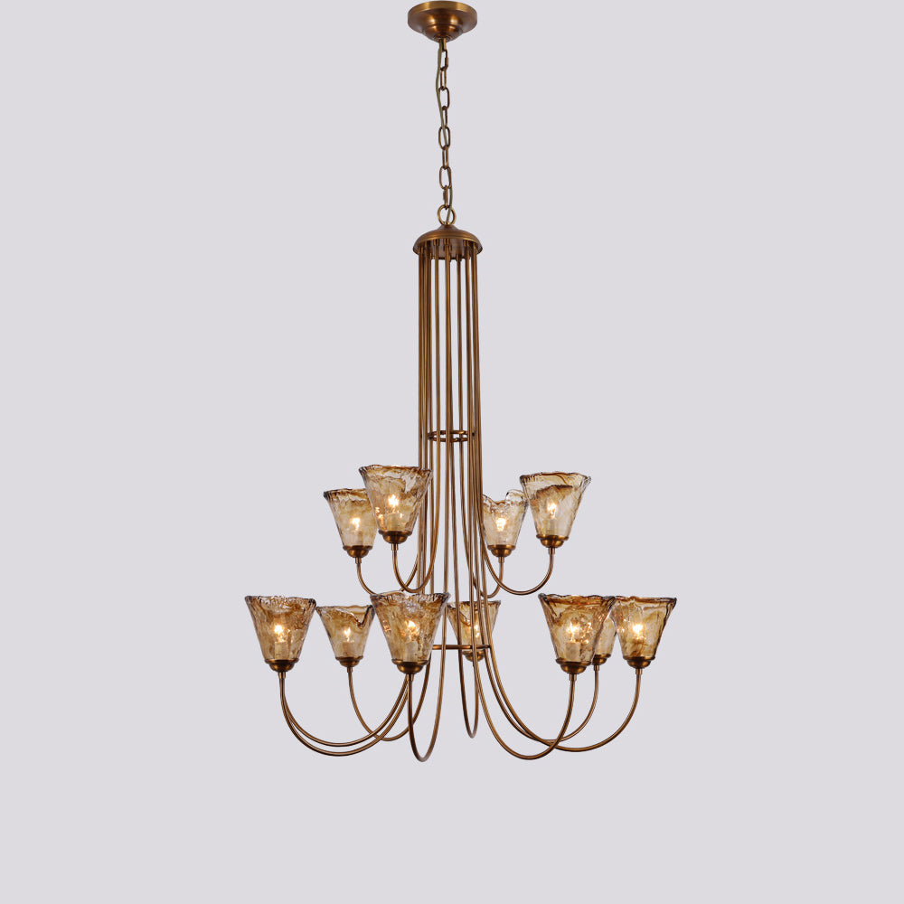 Franklin Amber Chandelier