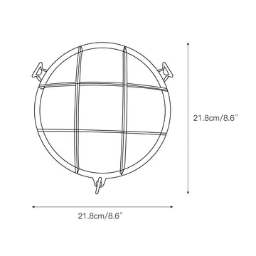 Fremantle Brass Bunker Sconce – detail 3 — Dimension drawings 1
