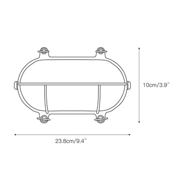 Fremantle Brass Bunker Sconce – detail 5 — Dimension drawings 3