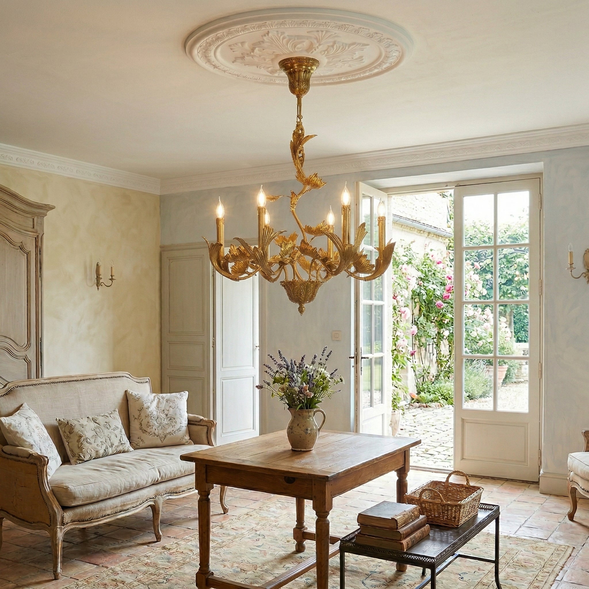 Borgia Brass Chandelier