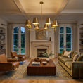 Load image into Gallery viewer, Whitney Brass Chandelier
