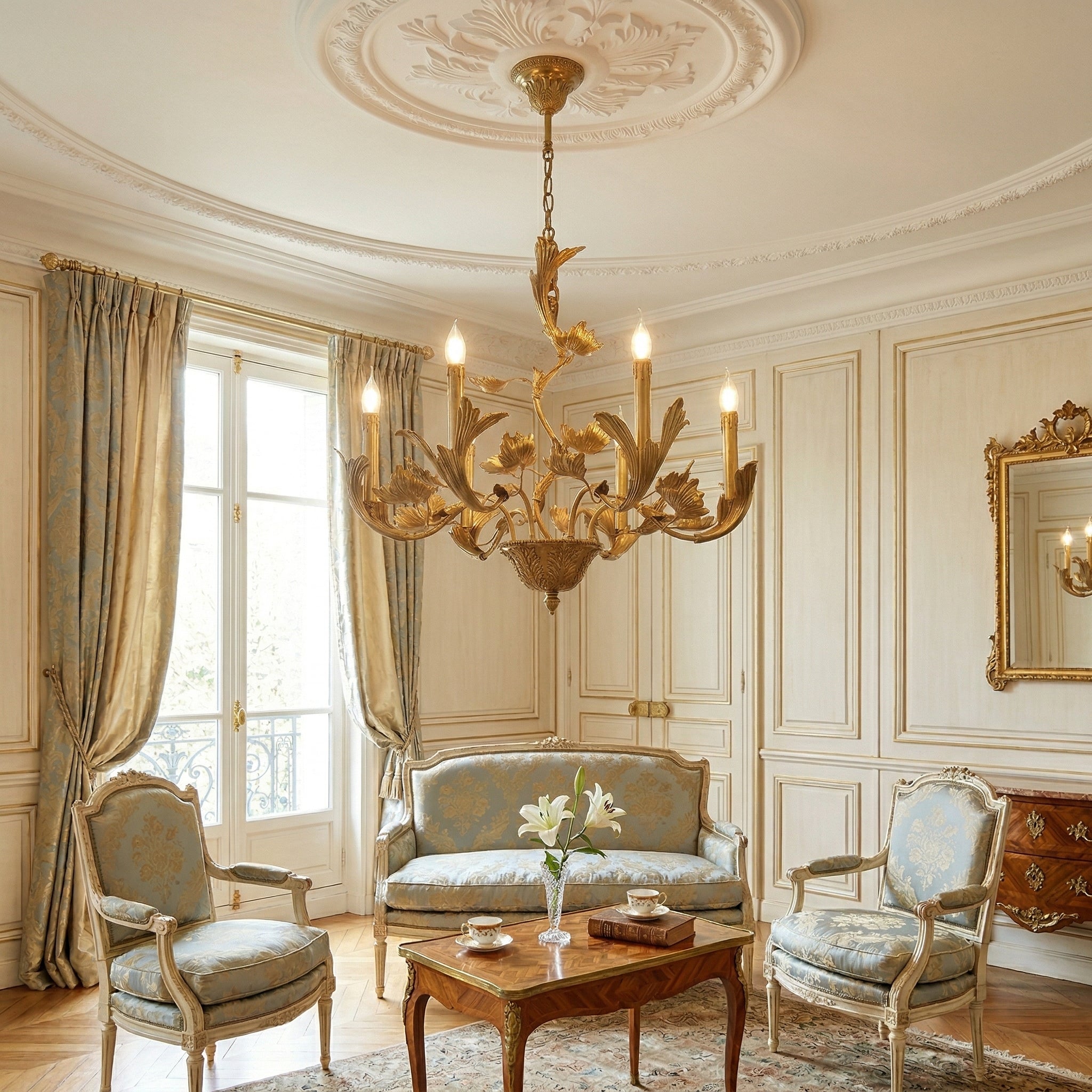 Borgia Brass Chandelier
