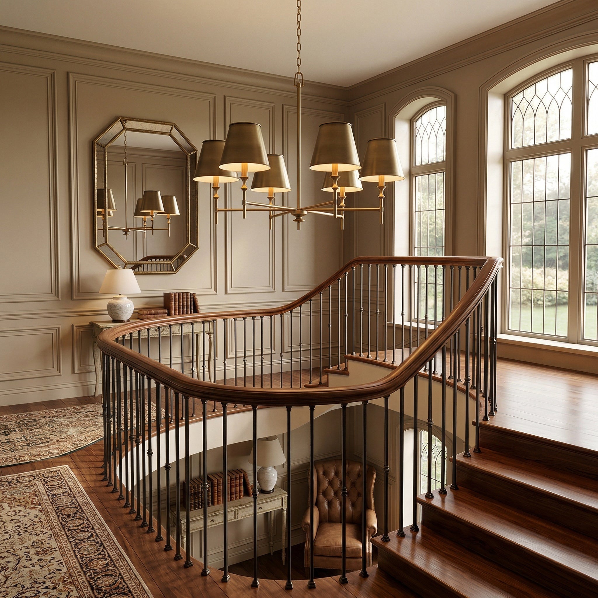 Whitney Brass Chandelier